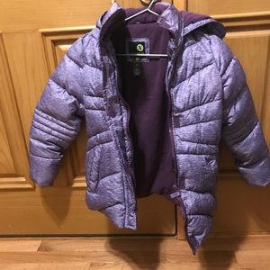 Girls medium heavy weight  purple coat by Xersion